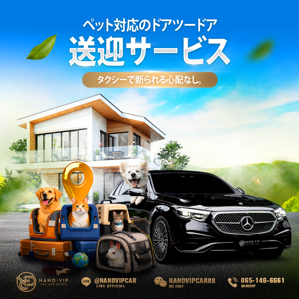 ペット送迎サービス（Pet Car）｜自宅までお迎え、快適・安全・乗車拒否なし