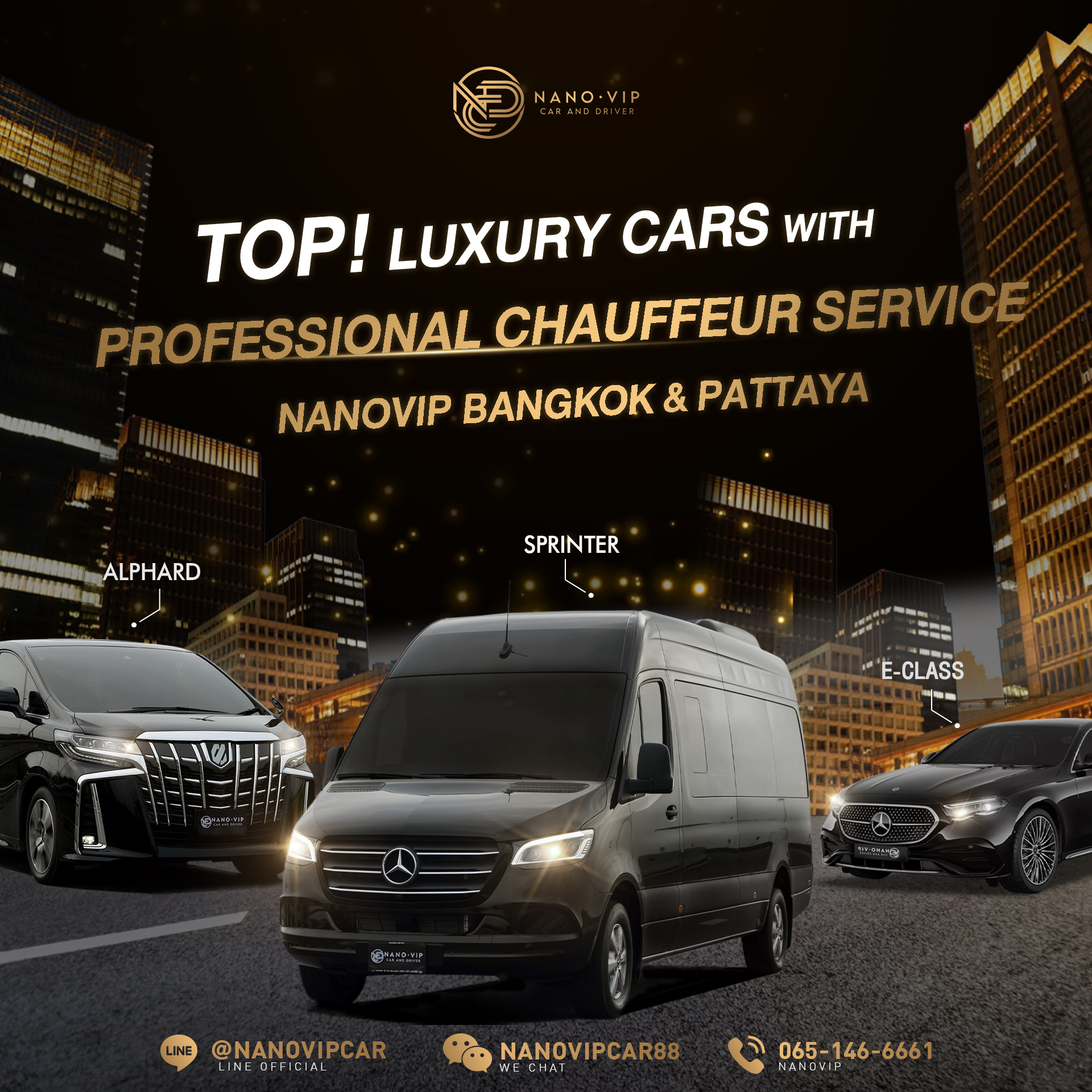 Top Luxury Car Models from NanoVIP — With Professional Chauffeur Service