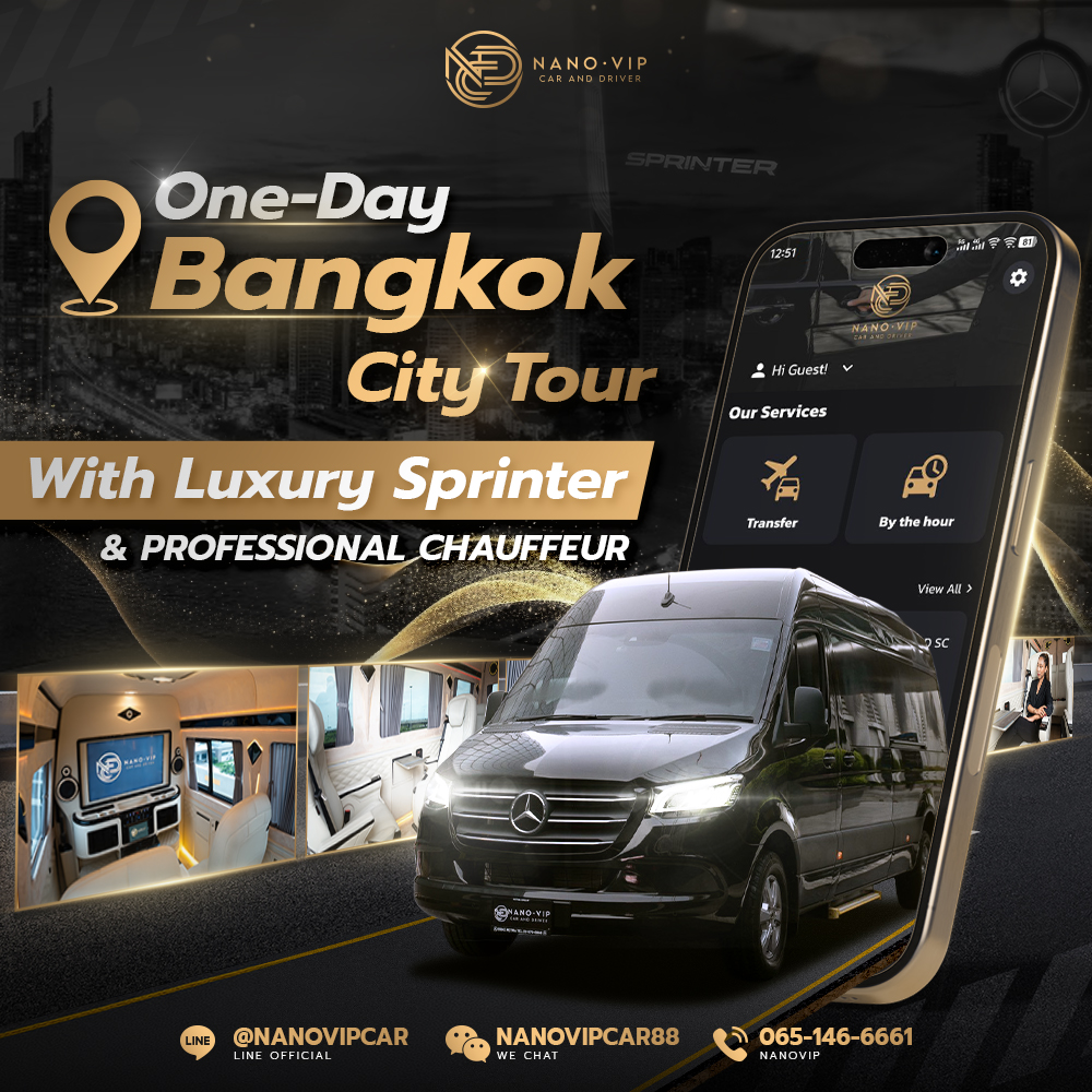 Bangkok 1-Day Tour Program with Mercedes-Benz Sprinter